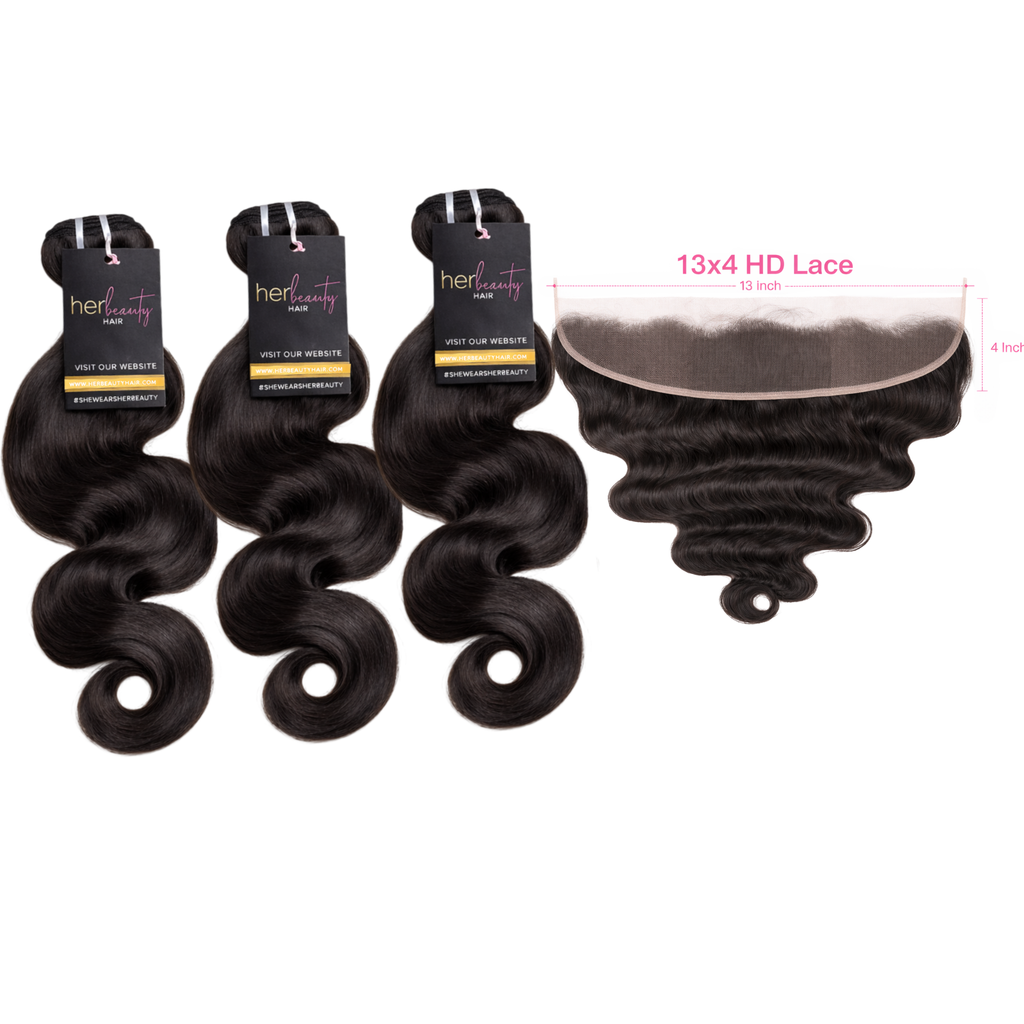 3 Bundles +13X4 HD Frontal