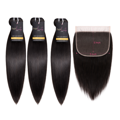 3 Bundles + 5×5 HD Closure