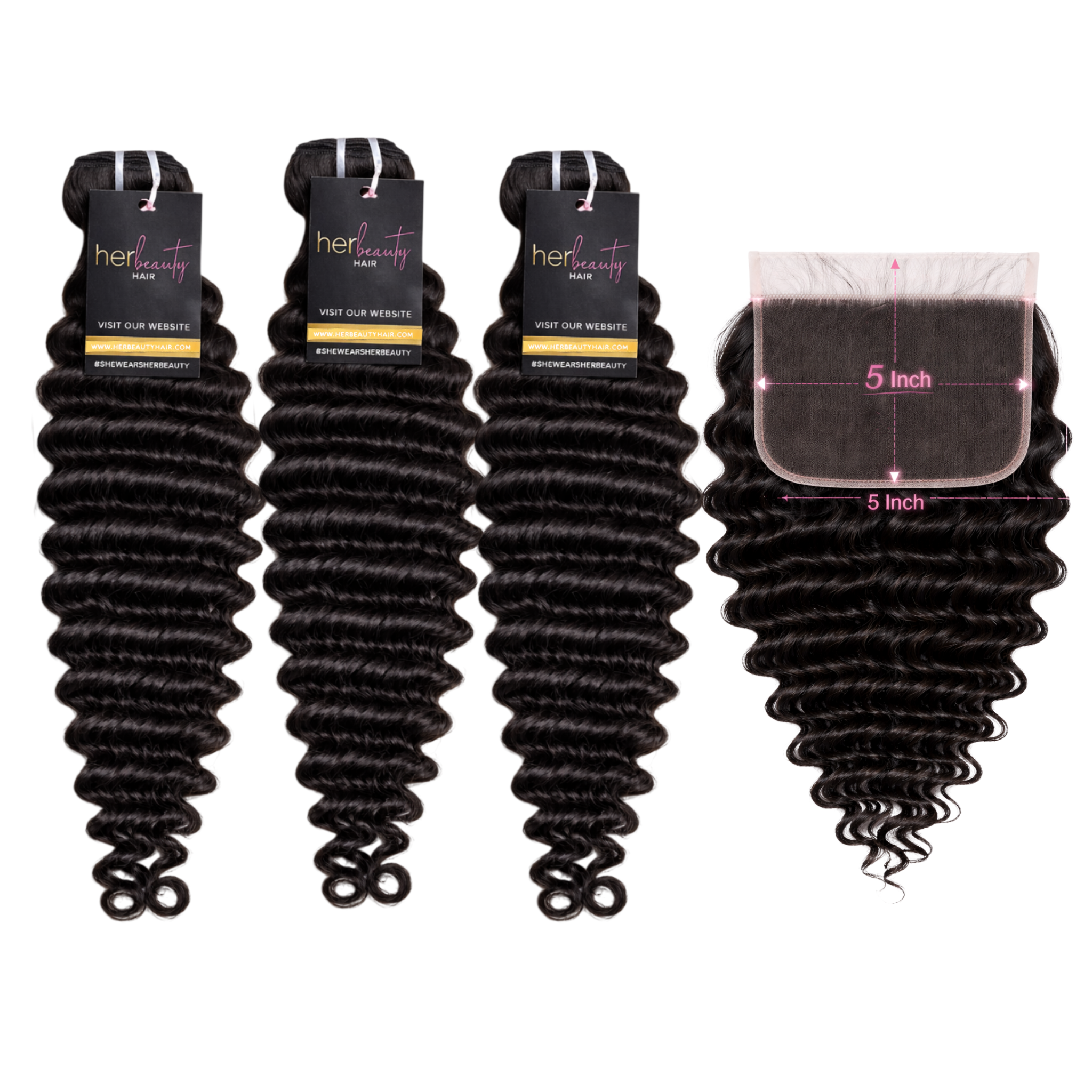 3 Bundles + 5×5 HD Closure